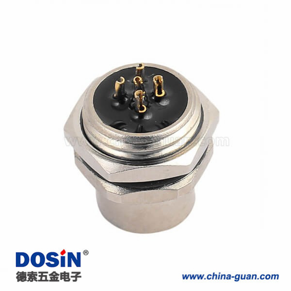 M12 5芯 A Code母头后锁板焊线插座 10PCS M12 5芯 A Code母头后锁板焊线插座 10PCS