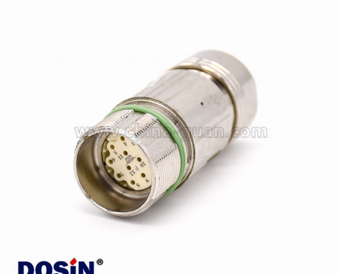 12芯对接头 M623 直式接线母头连接器