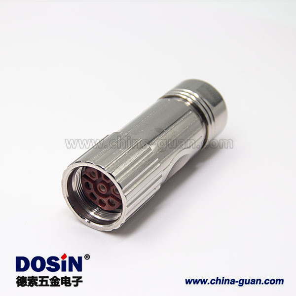 编码器m23连接器8芯电缆插头直式母头传感器连接器 编码器m23连接器8芯电缆插头直式母头传感器连接器