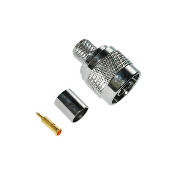 射频同轴线缆RG58直式压接公头N系列连接器 DOSIN-805-0003
