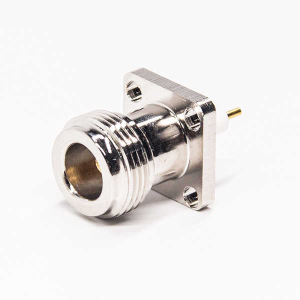 n型法兰连接器4孔直式插头母头插PCB板 DOSIN-805-0070 n型法兰连接器4孔直式插头母头插PCB板 DOSIN-805-0070