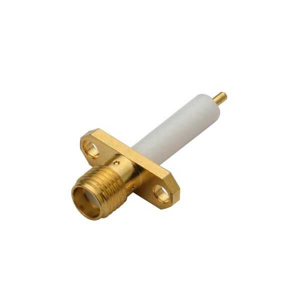 SMA 同轴射频连接器2孔法兰直式母头DOSIN-806-1025