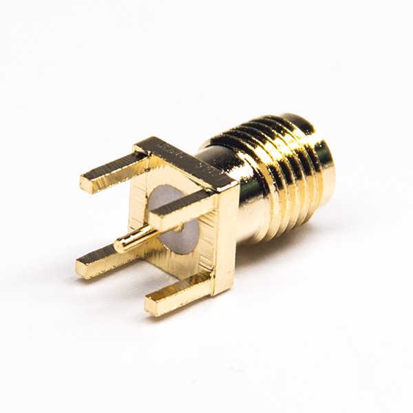 直式sma连接器直式母头穿孔接PCB板镀金DS806FPS102 直式sma连接器直式母头穿孔接PCB板镀金DS806FPS102