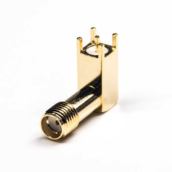 弯式sma连接器母头镀金50欧姆插PCB板DS806FPR112 弯式sma连接器母头镀金50欧姆插PCB板DS806FPR112
