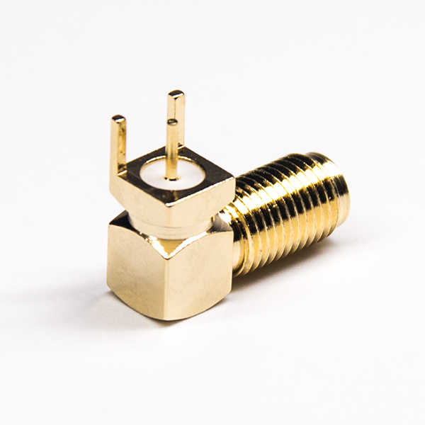 sma连接器镀金弯式母头插板外层镀金DS806FPR113 sma连接器镀金弯式母头插板外层镀金DS806FPR113