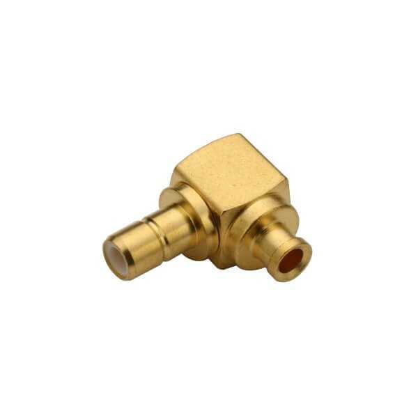 射频同轴连接器smb镀金弯式焊接线缆UT085 DOSIN-807-1014